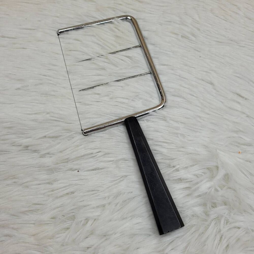 Vintage Midcentury Modern Black Bakelite Cheese Slicer